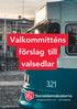 Valkommitténs förslag till valsedel för val till RIKSDAGEN