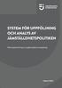 SYSTEM FÖR UPPFÖLJNING OCH ANALYS AV JÄMSTÄLLDHETSPOLITIKEN