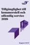 Tillgänglighet till kommersiell och offentlig service 2018