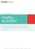 SYNTELL ACADEMY. Utbildningskatalog