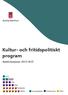 Kultur- och fritidspolitiskt program