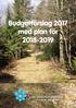 Budgetförslag 2017 med plan för