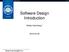 Software Design Introduction