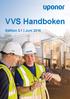 VVS Handboken. Edition 3.1 Juni 2016