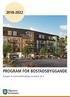 PROGRAM FÖR BOSTADSBYGGANDE