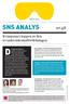 DE SENASTE ÅREN har. SNS ANALYS nr 48. Kvinnorna i toppen av den svenska inkomstfördelningen. Mars 2018