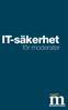 IT-säkerhet. för moderater