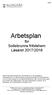 Arbetsplan för Sollebrunns fritidshem Läsåret 2017/2018