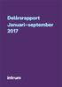 Delårsrapport Januari september 2017