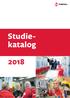 Studiekatalog. Studiekatalog 2018