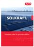 En nytänkande kraft SOLKRAFT. med GARO Futuresmart S Kompletta paket för grön elproduktion
