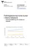 Folkhögskolornas korta kurser i Västra Götaland - sammanställning och analys av statistik