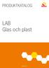 PRODUKTKATALOG. LAB Glas och plast