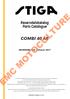 Reservdelskatalog Parts Catalogue COMBI 40 AE /S15 - Season 2017