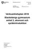 Verksamhetsplan 2018 Blackebergs gymnasium enhet 3, ekonomi och språkintroduktion