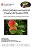 Anhörigstödets verksamhet Program för hösten 2018