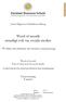 Word of mouth muntligt och via sociala medier