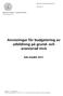 Anvisningar för budgetering av utbildning på grund- och avancerad nivå