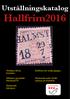 Hallfrim2016. Utställningskatalog. Hallfrim för tredje gången. Världens första. på frimärke. Halmstads ende världsmästare