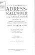 ~ P. A. HULDBERGS ~ ADRESS- KALENDER. STOCKI-iOLM DJURSHOLM LIDINGÖ VILLASTAD SAMT ÖFRIGA FÖRSTADSSAMHÄLLEN