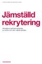 Jämställd rekrytering