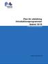Plan för utbildning Introduktionsprogrammen läsåret 18/19 UTBILDNINGSNÄMNDEN
