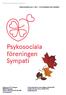 Psykosociala föreningen Sympati rf MEDLEMSBLAD 5/2017 NOVEMBER-DECEMBER