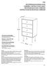 1784 MONTERINGSANVISNING BYRÅ ASSEMBLY INSTRUCTIONS CHEST MONTAGEANLEITUNG KOMMODE INSTRUCTIONS DE MONTAGE COMMODE