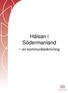 Hälsan i Södermanland - en kommunbeskrivning