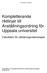 Kompletterande riktlinjer till Anställningsordning för Uppsala universitet