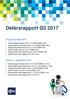 Delårsrapport Q3 2017