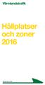 Hållplatser och zoner 2016