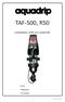TAF-500, R50. Installation, drift och underhåll. Serienr: Anläggningsnr: Filtreringsgrad: Version 10 - Juni 2013