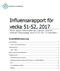 Influensarapport för vecka 51-52, 2017 Denna rapport publicerades den 4 januari 2018 och redovisar influensaläget vecka (18 31 december).