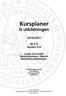 Kursplaner. G utbildningen 2010/2011. åk 3-5 termin 5-9. Lunds Universitet. Musikhögskolan i Malmö Musiklärarutbildningen