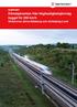 Klimatpåverkan från höghastighetsjärnväg byggd för 250 km/h