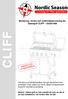 CLIFF. Montering, -bruks och underhållsanvisning för Gasolgrill CLIFF GG201409