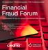 Financial Fraud Forum