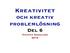 Kreativitet och kreativ problemlösning Del 6 Crister Skoglund 2015