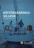 BÅTFÖRSÄKRINGS- VILLKOR