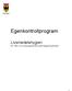 Egenkontrollprogram. Livsmedelshygien för Vård- och omsorgsboenden samt Dagverksamheter