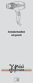 Användarhandbok och garanti