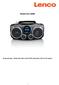 Modell SCD 100BK. Bruksanvisning Bärbar FM radio med CD MP3, Bluetooth, USB och SD spelare SCD 100BK