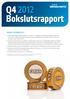 Q4 Bokslutsrapport JANUARI DECEMBER 2012