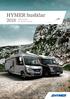 HYMER husbilar 2018 Måttstocken. för mobilt resande.