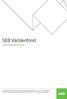 SEB Världenfond. Informationsbroschyr