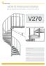 V270 MONTERINGSANVISNING. Eurostair spiraltrappa, vänstersvängd c/c 270 mm mellan stolparna VÄNSTER, 270 CC MELLAN STOLPARNA TRAPPA ID - VÅNING