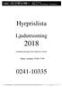 Hyrprislista Ljudutrustning Öppet vardagar Samtliga prisangivelser inklusive moms. 1 av 25