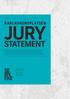 JURY STATEMENT KARLAVAGNSPLATSEN. Karlavagnsgatan Göteborg