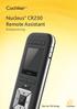 Nucleus CR230 Remote Assistant Bruksanvisning